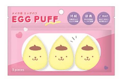 Sanrio Egg Puff Pompompurin 3pcs