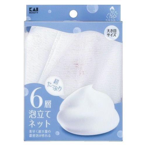 KAI Face Wash Foaming Net 6 with layers
