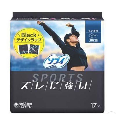 UNICHARM SOPHIE SOPHIE SPORTS 300 WITH WINGS 17 SHEETS