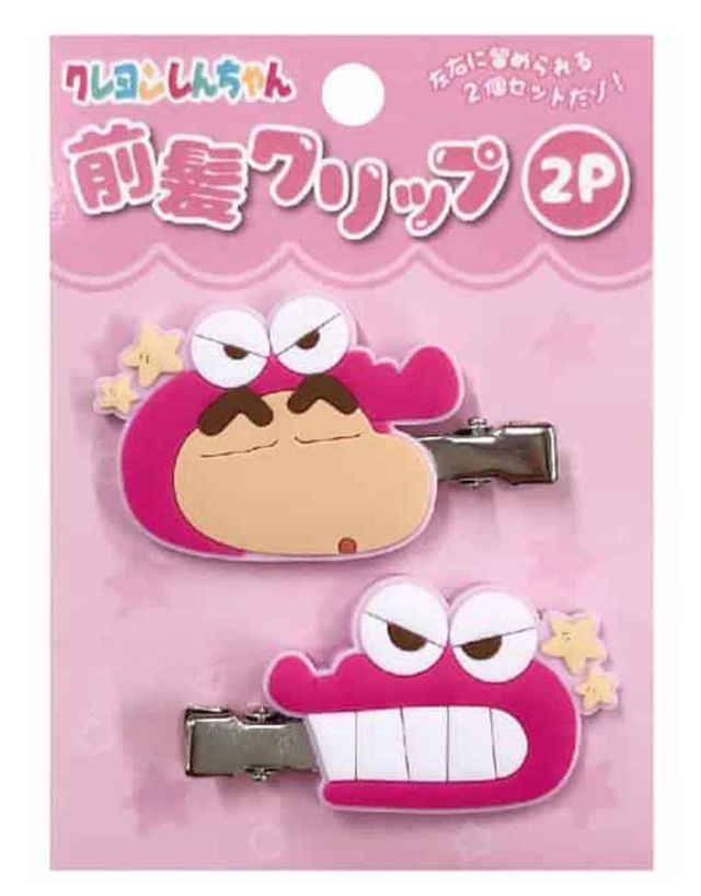 Crayon Shin-chan Mascot Hair Clip Pink D