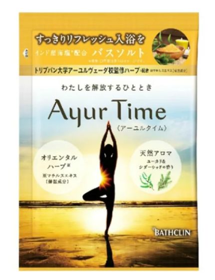 Ayur-Tyme Essential Oil Bath Salt Eucalyptus &amp; Cedar 40g