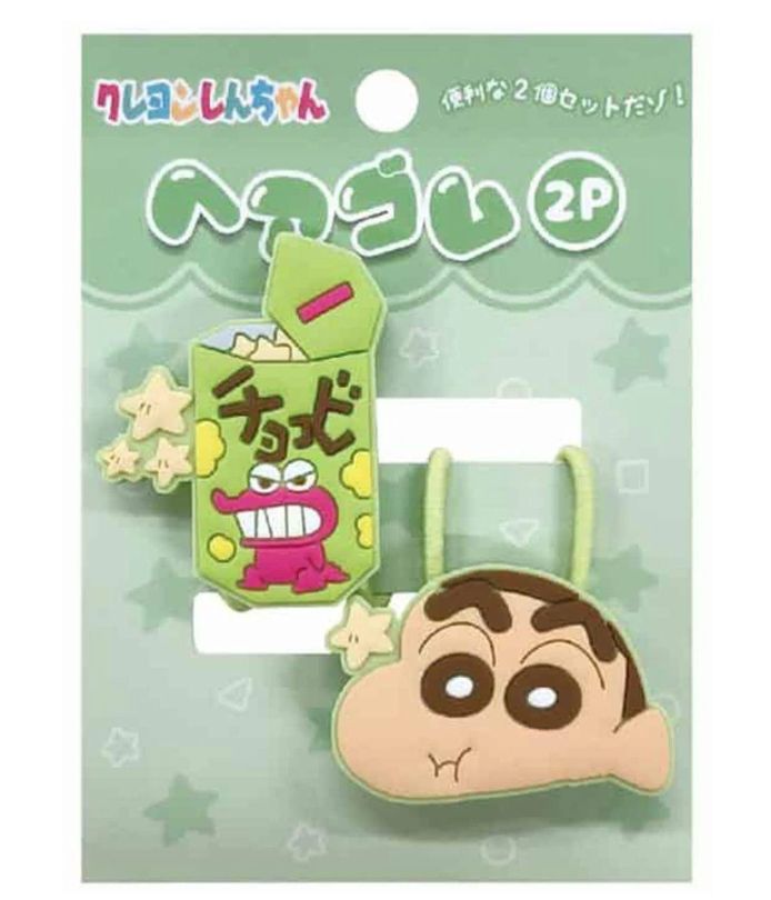 Crayon Shin-chan Hair Tie 2P Green