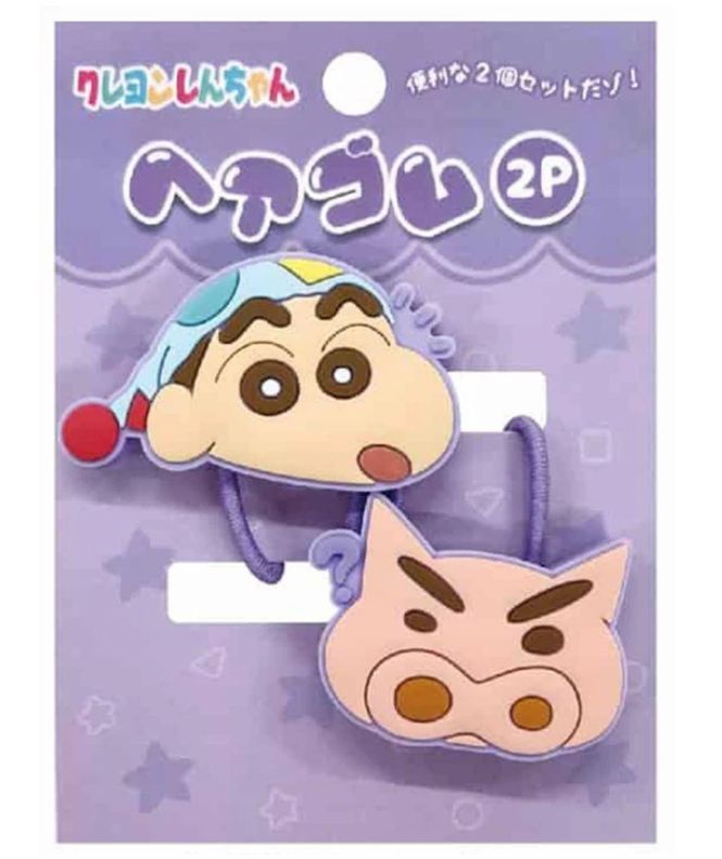 Crayon Shin-chan Mascot Hair Tie Purple