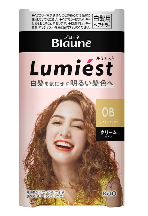 KAO BLAUNE KAO BLAUNE LUMIEST HAIR COLOR 0B CHIFFON BROWN