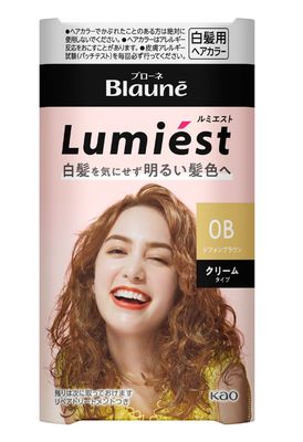 KAO BLAUNE KAO BLAUNE LUMIEST HAIR COLOR 0B CHIFFON BROWN