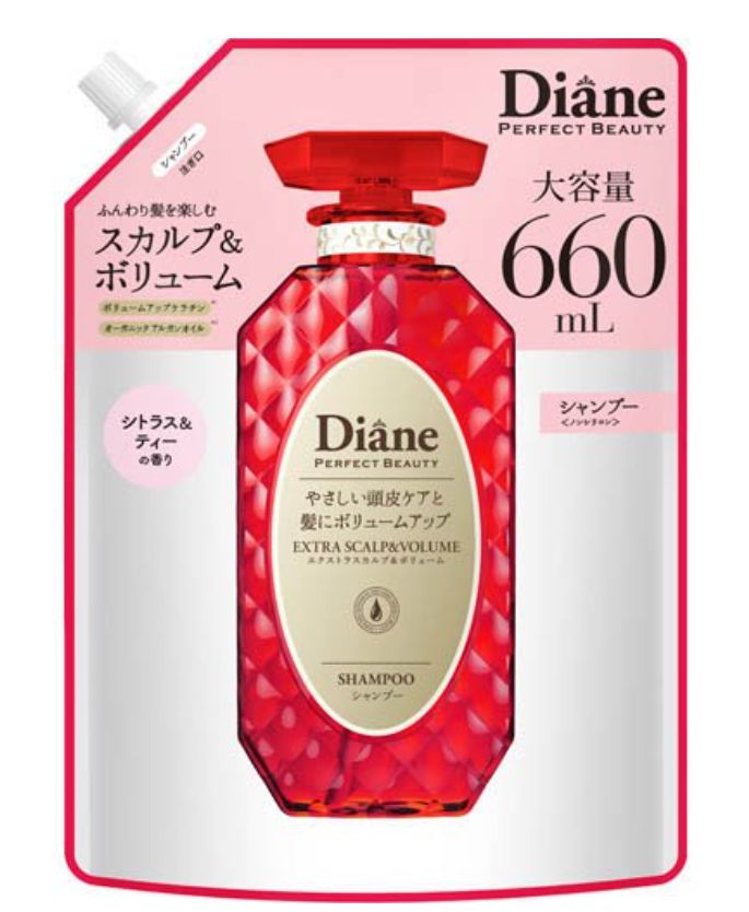 Diane Shampoo [Scalp &amp; Volume] Citrus &amp; Tea Scent Perfect Beauty Refill