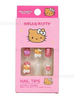 Sanrio HelloKitty Nail Tips Pink