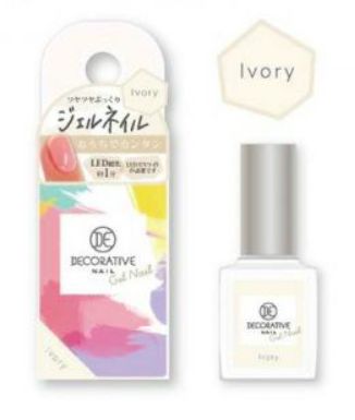 Decorative Color Gel Nail (Ivory)