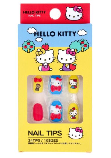 Sanrio HelloKitty Nail Tips Yellow
