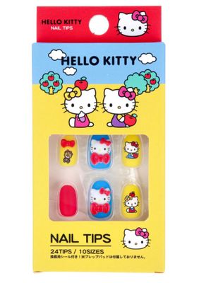Sanrio HelloKitty Nail Tips Yellow