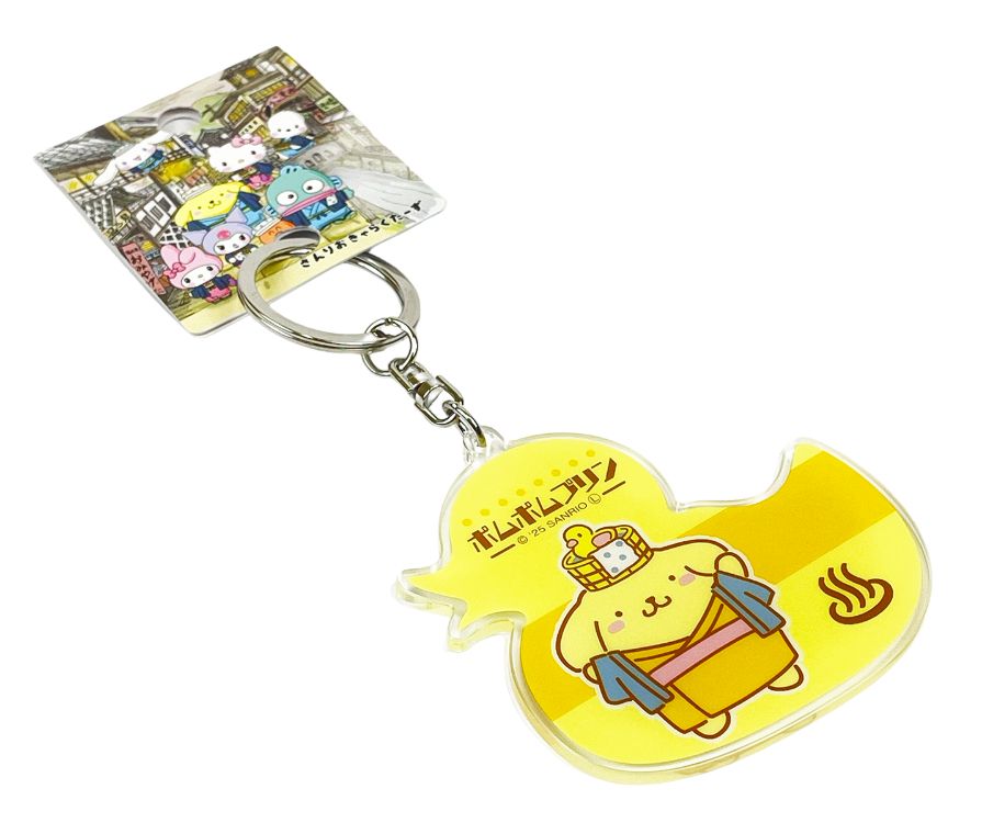 Sanrio Characters Acrylic Keychain Pompompurin