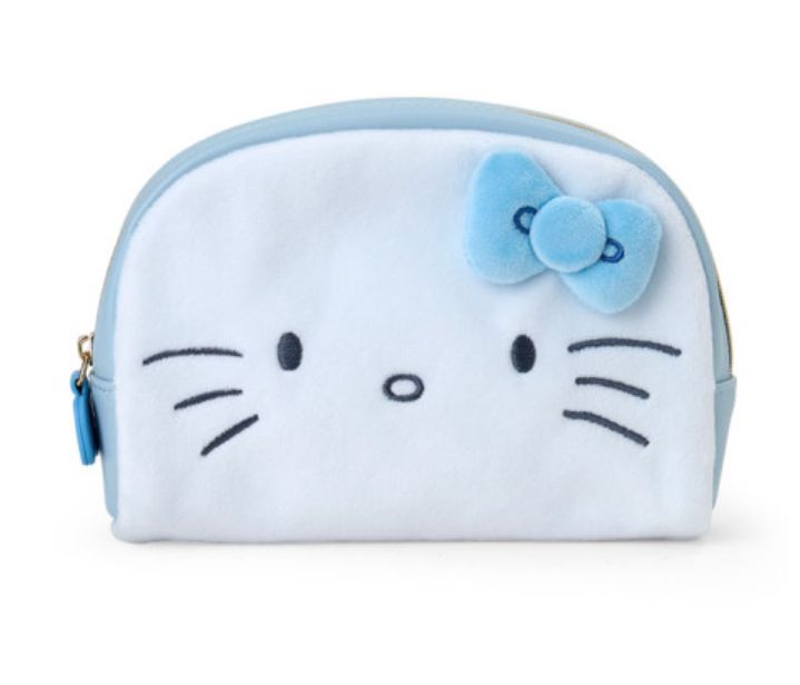 Sanrio Round Pouch Hello Kitty (Sky Blue)