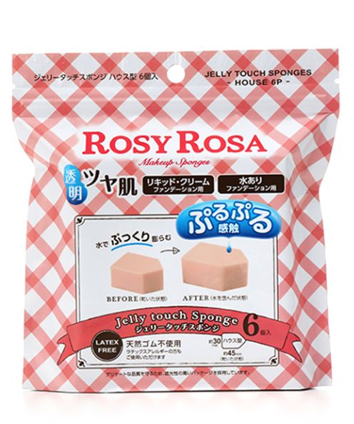 Rosy Rosa Jelly Touch Sponge 6pcs