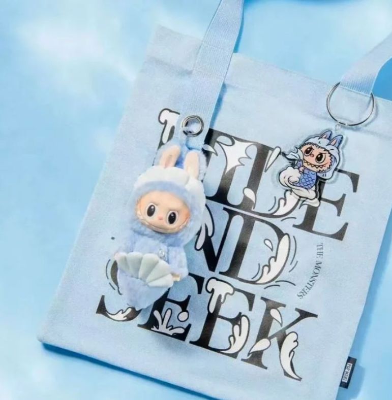 Pop Mart Vinyl Plush Doll - The Monster Labubu Singapore Exclusive Merlion Series Figure Charm