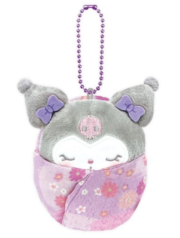 Sanrio Kimono Sleeping Keychain Kuromi