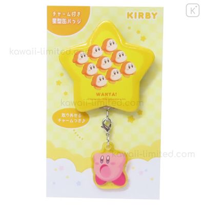 T's Factory Kirby Charm Attached Star-Shaped Can Badge Full Of Waddle Dee Orange