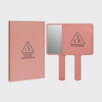 3CE Mood Recipe Square Hand Mirror #Rose Beig