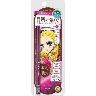 Kissme Heroine Make Long Stay Sharp Gel Liner N 02 Dark Brown
