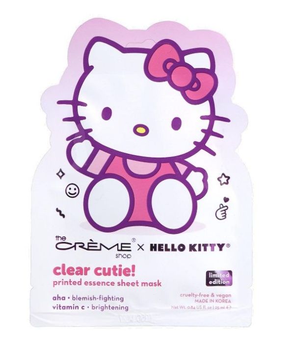 The Creme Shop x HelloKitty Purple Clear Cutie Printed Essence Sheet Mask