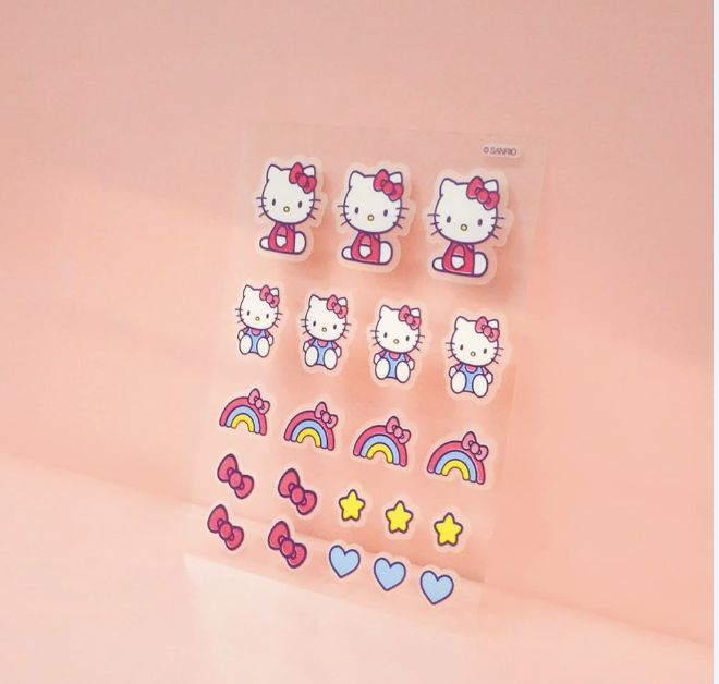 "TCS SANRIO Hello Kitty Super Cute Skin! Over Makeup Hydrocolloid Blemish Patches