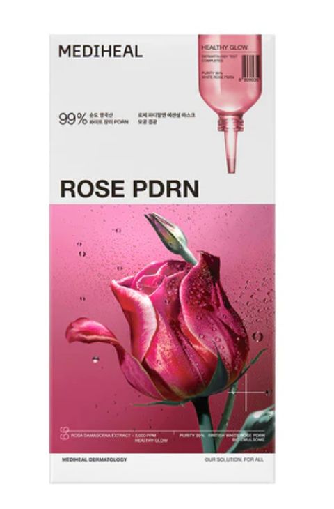 MEDIHEAL  Rose PDRN Essential Mask Healthy Glow 10pk