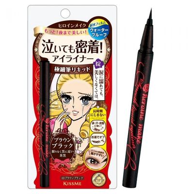 Kissme HEROINE MAKE Smooth Liquid Eyeliner Super Keep #03 (Dark Brown)