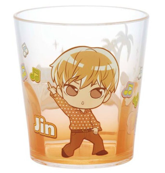 SKATERBTS cartoon acrylic water cup Jin