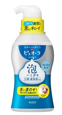 Kao Japan PureOra Foaming Liquid Toothpaste Fresh Mint 190ml