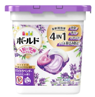 P&amp;G Bold Gel Ball 4IN1 Soothing White Lavender &amp; Jasmine Scent 11pcs Laundry Detergent