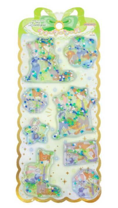 Disney Glitter Water Stickers Zootopia