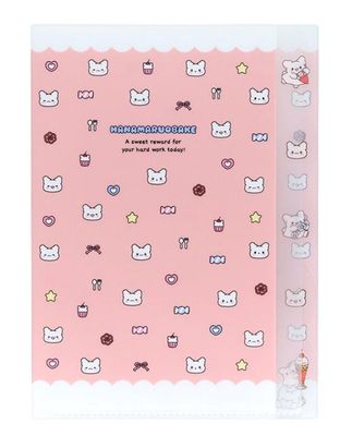 Hanamaruobake A4 Folder Pink