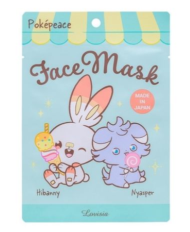 Lovisia Pokemon Peaceful Place Face Mask Hibanny&amp;Nyasper