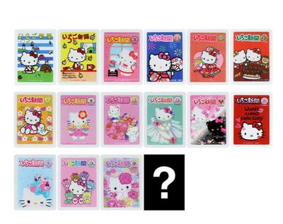 Hello Kitty Die-Cut Stickers, Peel-Off Stickers- Ichigo Shimbun