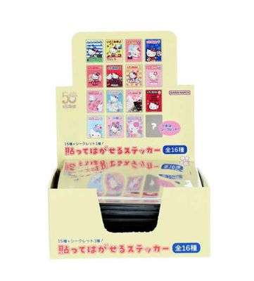 Hello Kitty Die-Cut Stickers, Peel-Off Stickers- Ichigo Shimbun