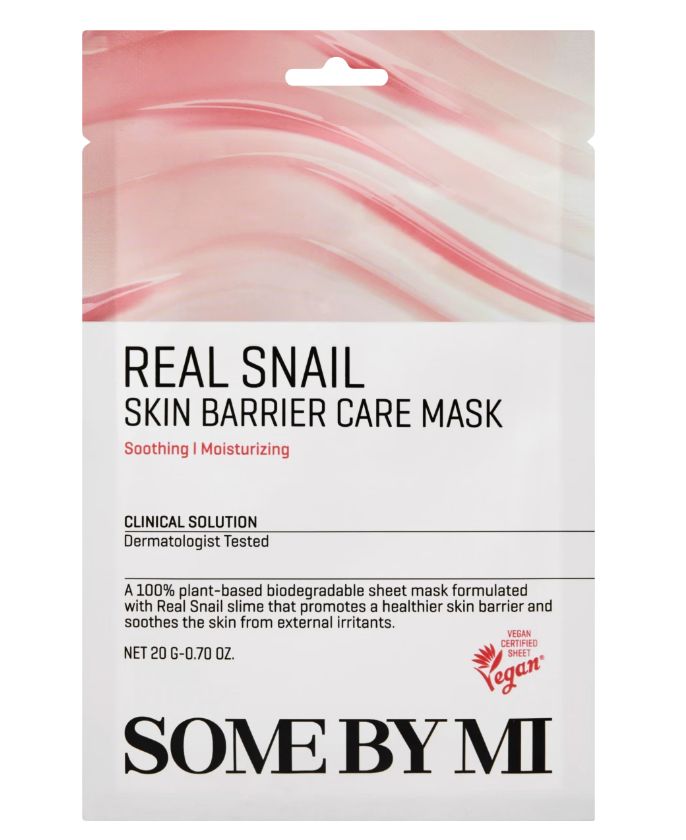 Somebymi Real Snail Skin Barrier Care Mask 1pcs