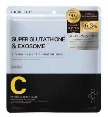 Cicibella Sheet Mask Super Glutathione&amp;Exosome 30pcs