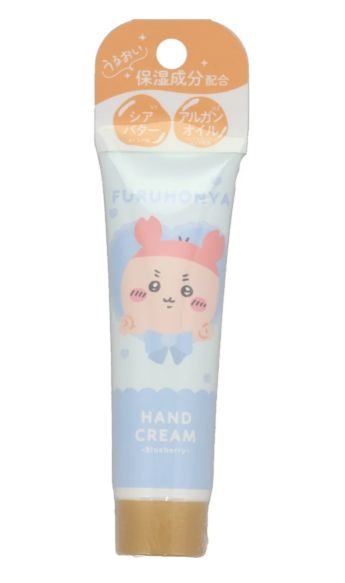 Chiikawa Secondhand Bookstore Hand Cream, Moisturizing Ingredients, Blueberry Scent