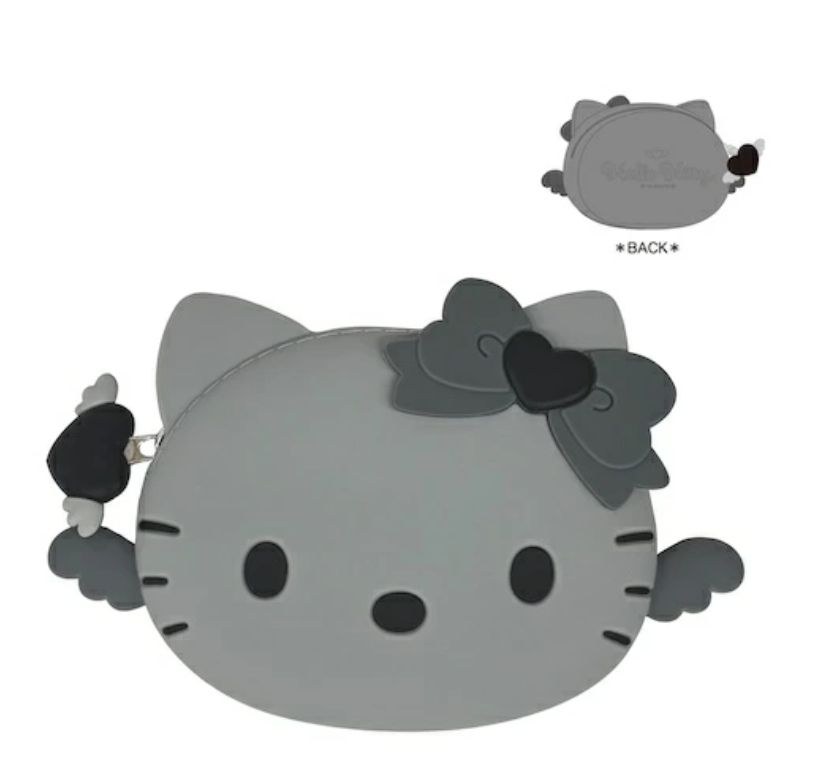 HelloKitty Silicone Pouch Silver