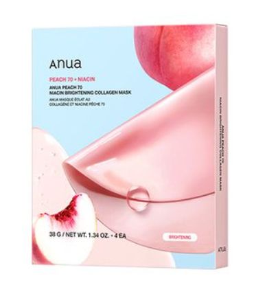 ANUA PEACH 70 NIACIN BRIGHTENING COLLAGEN MASK
