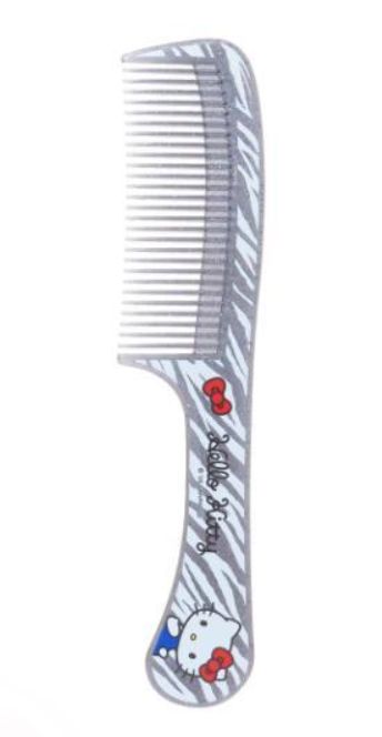 Sanrio Hello Kitty Plastic Comb Zebra Print