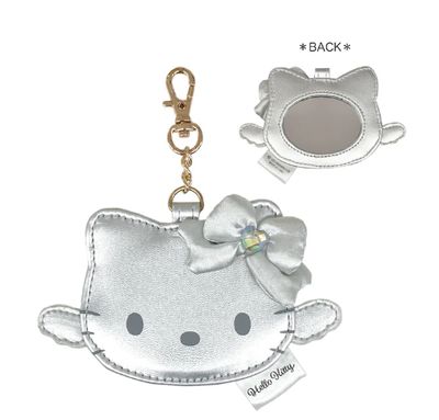 Hello Kitty Angle Mini Mirror Silver