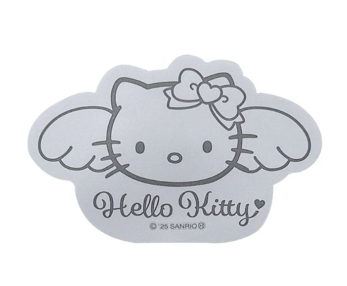 HelloKitty Angle Die Cut Sticker Silver