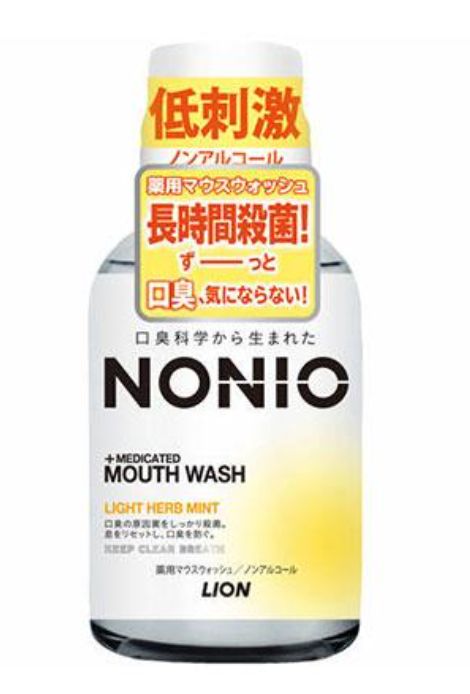 Lion NONIO Mouthwash Non-alcoholic Light Herb Mint 80ML