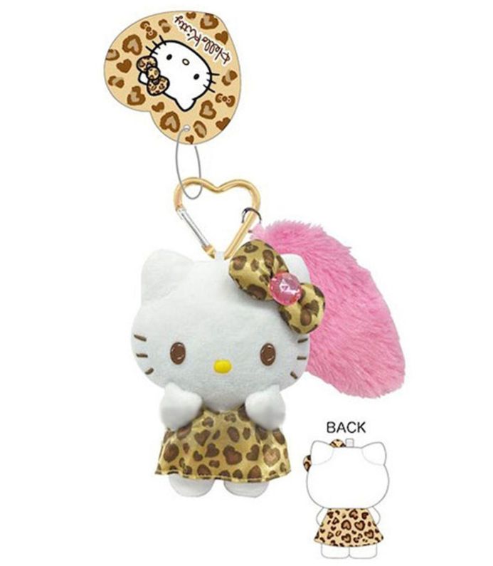 TCP Hello Kitty Tail Charm Mascot Key Holder Leopard