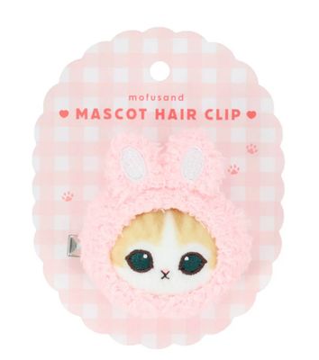 Mofusand Mascot Hair Clip Pink