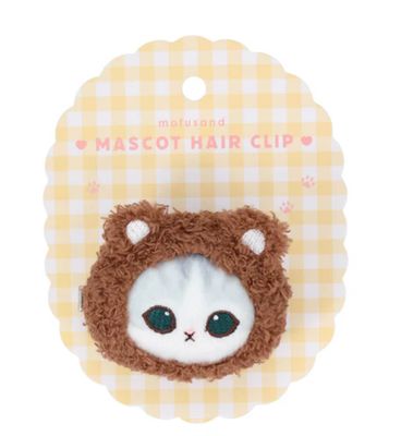 Mofusand Mascot Hair Clip Brown
