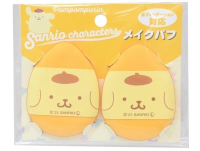 Sanrio Characters Makeup Puff 2pack Pompompurin