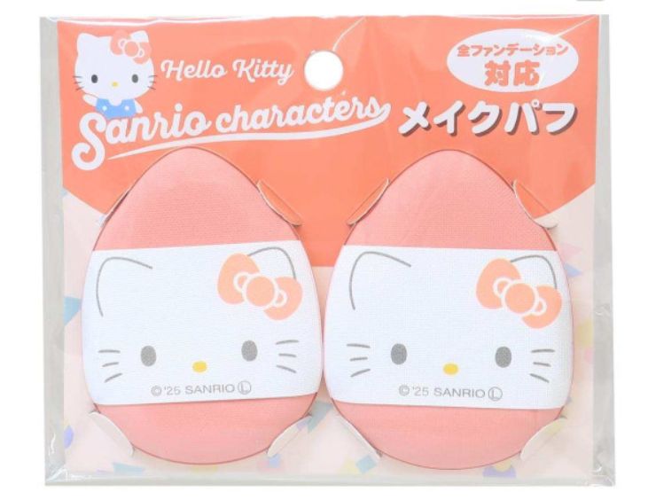 Sanrio Characters Makeup Puff 2pack Hello Kitty