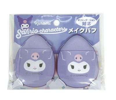 Sanrio Characters Makeup Puff 2pack Kuromi
