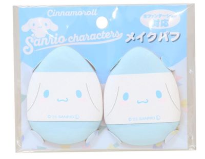 Sanrio Characters Makeup Puff 2pack Cinnamoroll